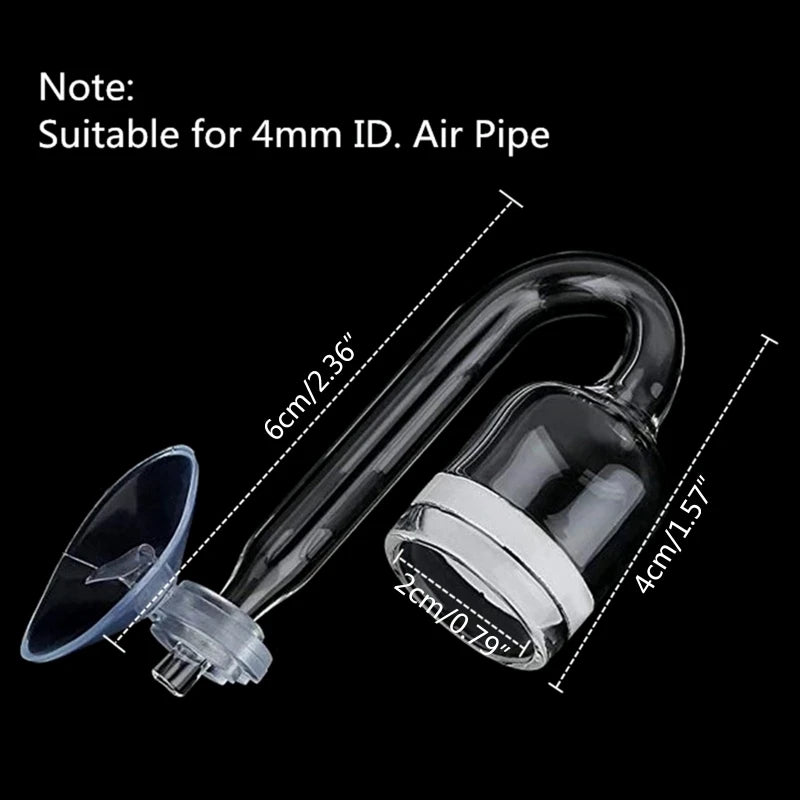 DIY CO2 Diffuser Aquarium Glass Tank Bubble Reactor Solenoid
