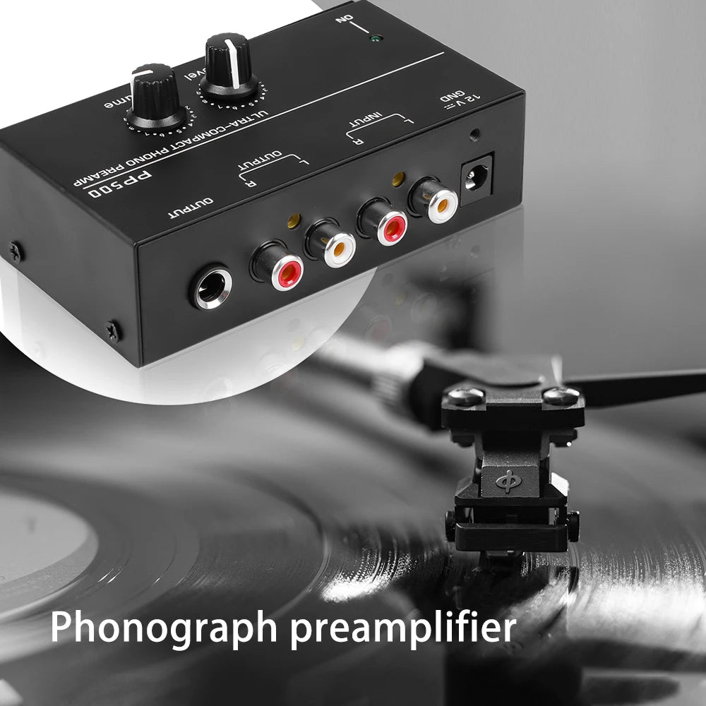 Phono Preamp Pre Amp Preamplifier Level Volume Control RCA Input