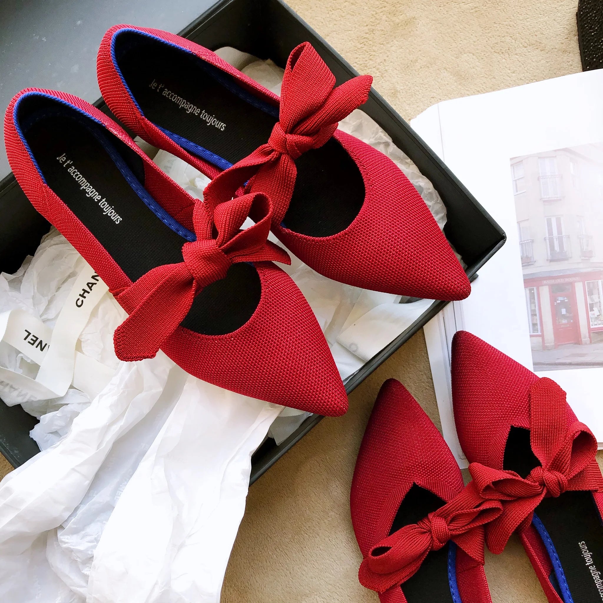 Flat Shoes Women Spring 2020 New Pointed Mary Jane Bow Braided Shoes Shallow Soft Maternity Zapatos De Mujer Loafers Women Zpaxo