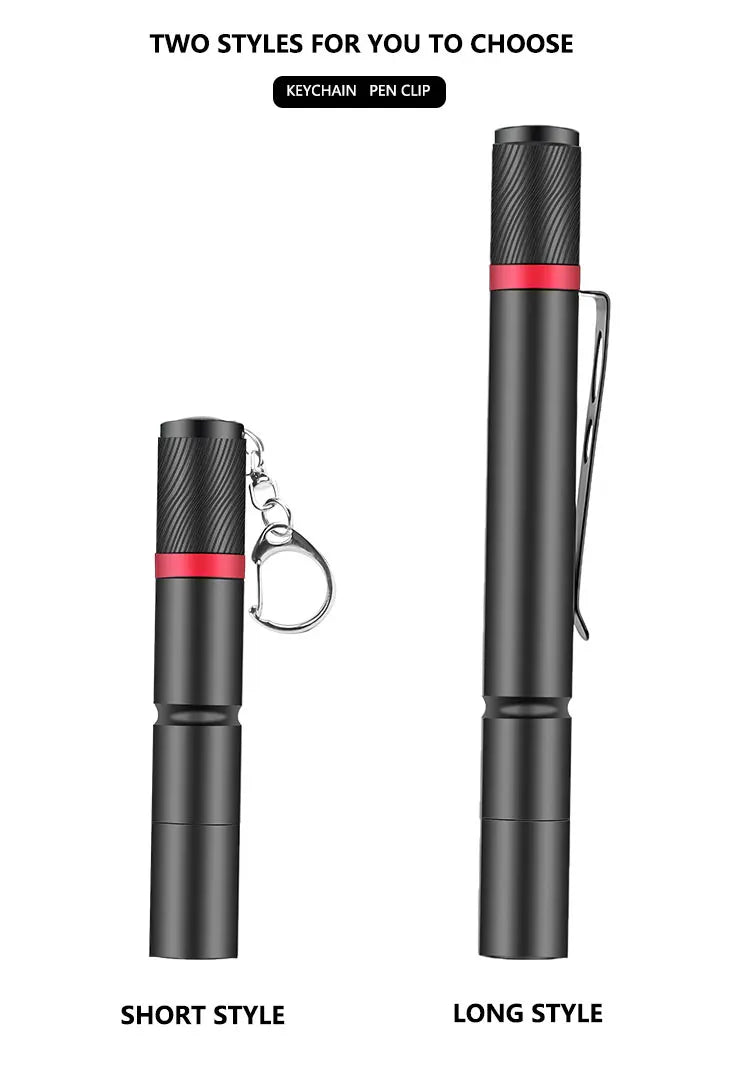POCKETMAN Mini LED Pen Light Keychain Torch – AAA Flashlight