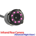 Hippcron Car Rear View Camera Rearview Infrared Night Vision 8LED