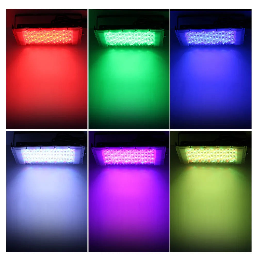 LED Flood Lights Outdoor Waterproof 50W 100W 150W 220V Remote Zpaxo