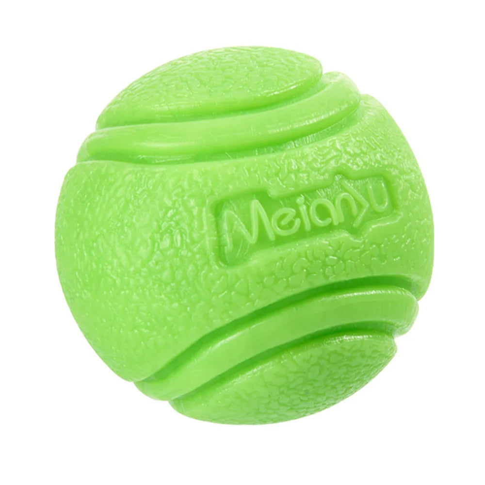 Pet Dog Toys Ball Bouncy Rubber Solid Resistance Chew Outdoor Zpaxo green XL-8cm