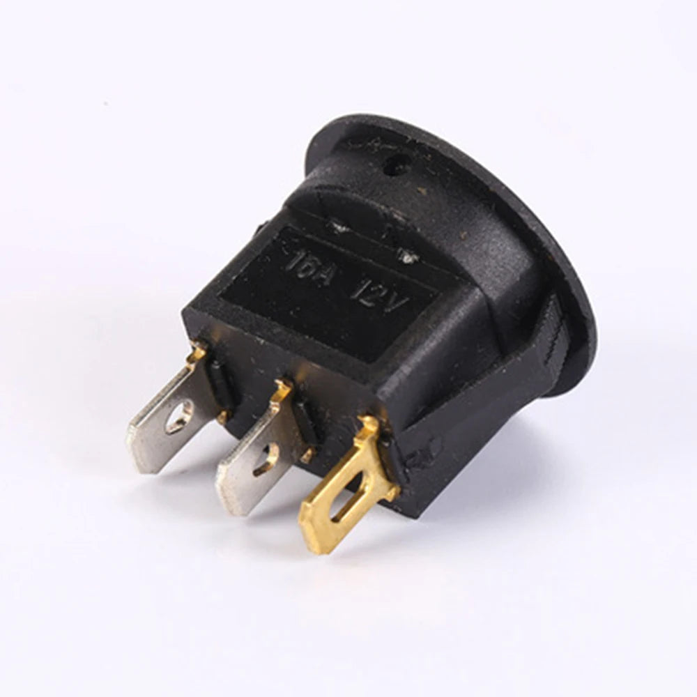 10PCS 12V 24V Practical Dot Light Car Boat Round Rocker SPST Switch LED 4 Colors On/Off Button Switch Zpaxo