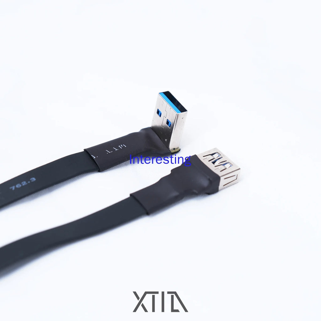 [USB3.0 Elbow Extension Cable] Xproto Series Universal Elbow Extension Cable Top Hidden Line Finishing Zpaxo black