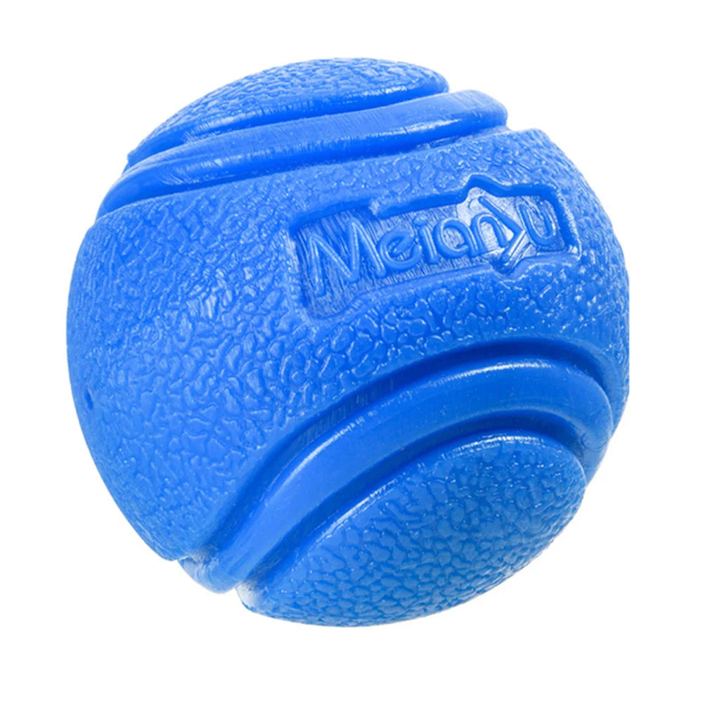 Pet Dog Toys Ball Bouncy Rubber Solid Resistance Chew Outdoor Zpaxo Blue S-5cm