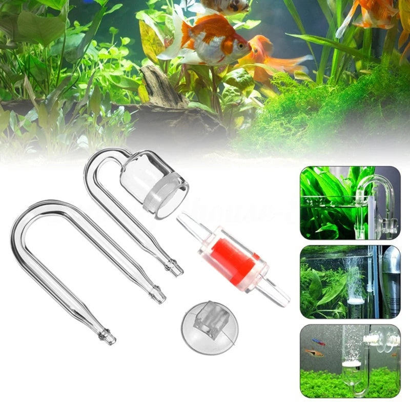 DIY CO2 Diffuser Aquarium Glass Tank Bubble Reactor Solenoid