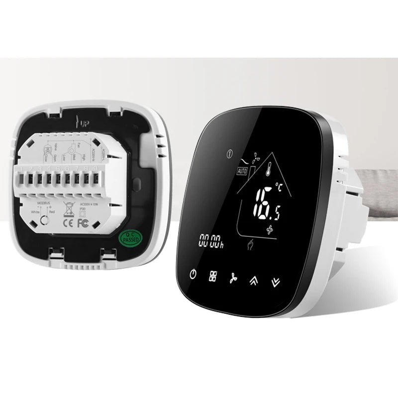 Wifi Air Conditioning Thermostat Fan Coil Unit Digital Temperature Conditioner Controller 220V Tuya Smart Life Alexa Google Home Zpaxo