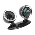 Car Ornaments Compass Thermometer Guide Ball Dashboard Meters Gauge Decorative Truck Automobile Accessories Interior Decoration Zpaxo black