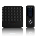 Wireless Solar Power Charging Doorbell Home Door Bell IP65 Waterproof 200-300M Bell Chime Outdoor Doorbell Zpaxo Black US