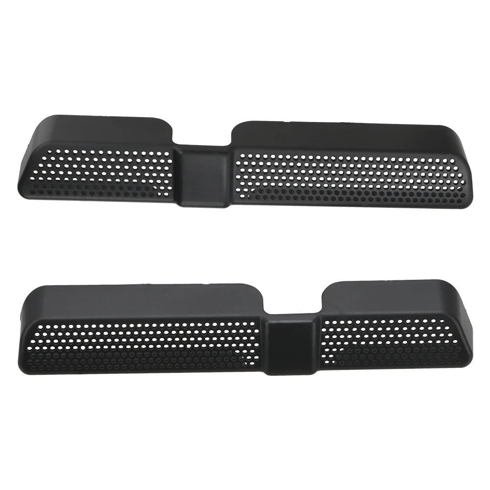 ABS Dustproof For Skoda Kodiaq 2016 2017 2018 2PCS/Set Car Air Outlet Cover Back Seat Under Ventilation Car Vent Cover Zpaxo black