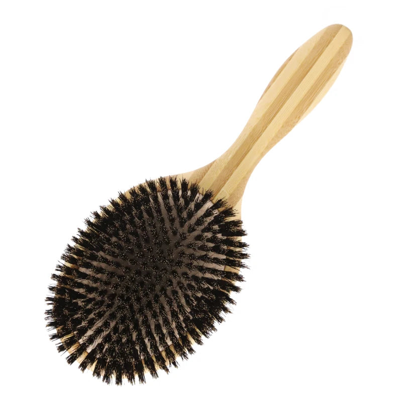 Professional Hair Brush Airbag HairBrush Hair Message Brush Soft Boar Bristle Brush Fast Hair Straightener Bamboo Hairbrush Zpaxo boar bristle China Mainland