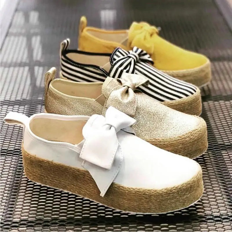 Espadrilles Women Flats Shoes Autumn Fashion Slip On Casual Ladies Shoes thick bottom Lazy Loafers Female Espadrilles Zpaxo