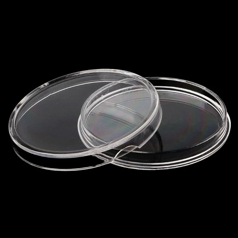 Clear Plastic Round Coin Holder Capsule Direct Fit American Silver