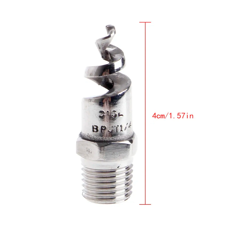 1 4 3 8 2 Stainless Steel Spiral Cone Atomization Nozzle Spray