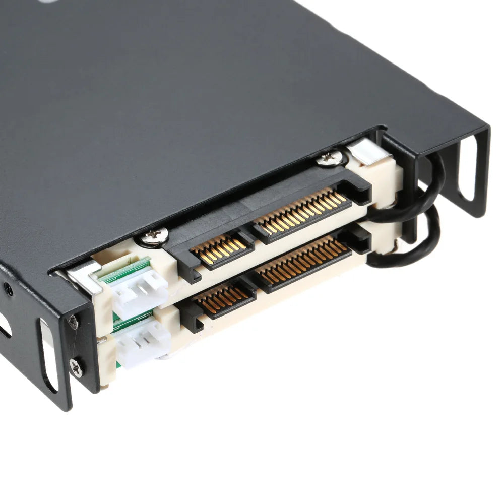 Dual Bay 2.5" Inch SATA III Hard Drive HDD & SSD Tray Caddy Internal Mobile Rack Enclosure Docking Station Hot Swap for desktop Zpaxo