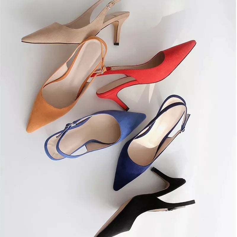 Women shoes Elegant Multicolor Suede Sexy Red High Heels Pumps & Sandals Dress Party OL Pump Valentine women party shoes Zpaxo