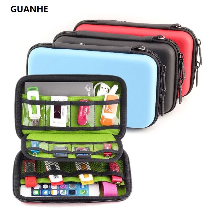 GUANHE Waterproof Hard Drive Earphone USB Flash Case Digital Storage Zpaxo