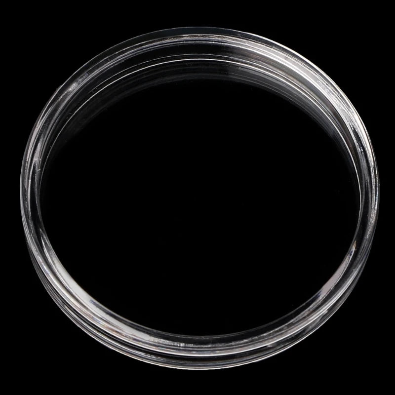 Clear Plastic Round Coin Holder Capsule Direct Fit American Silver