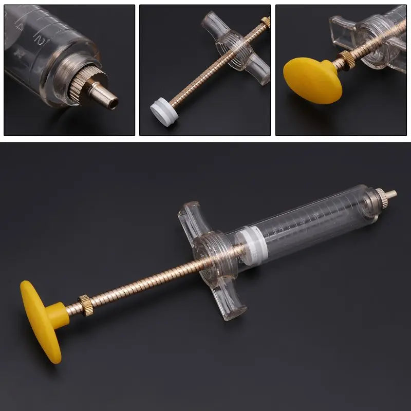 10/20ml Parrot Chick Feeder Copper Head Syringe Hose Birds Feeding Syringe Injector Supplies Bird Feeders Zpaxo