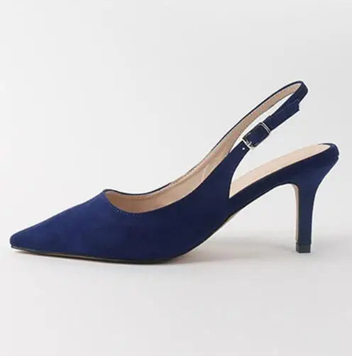 Women shoes Elegant Multicolor Suede Sexy Red High Heels Pumps & Sandals Dress Party OL Pump Valentine women party shoes Zpaxo Deepblue-heel10 cm 36