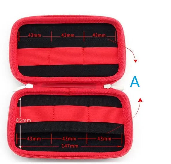 GUANHE 2.5 inch Electronics Cable Organizer Bag USB Flash Drive Memory Card HDD Case Travel CASE Drive Protector Bags & Cases Zpaxo