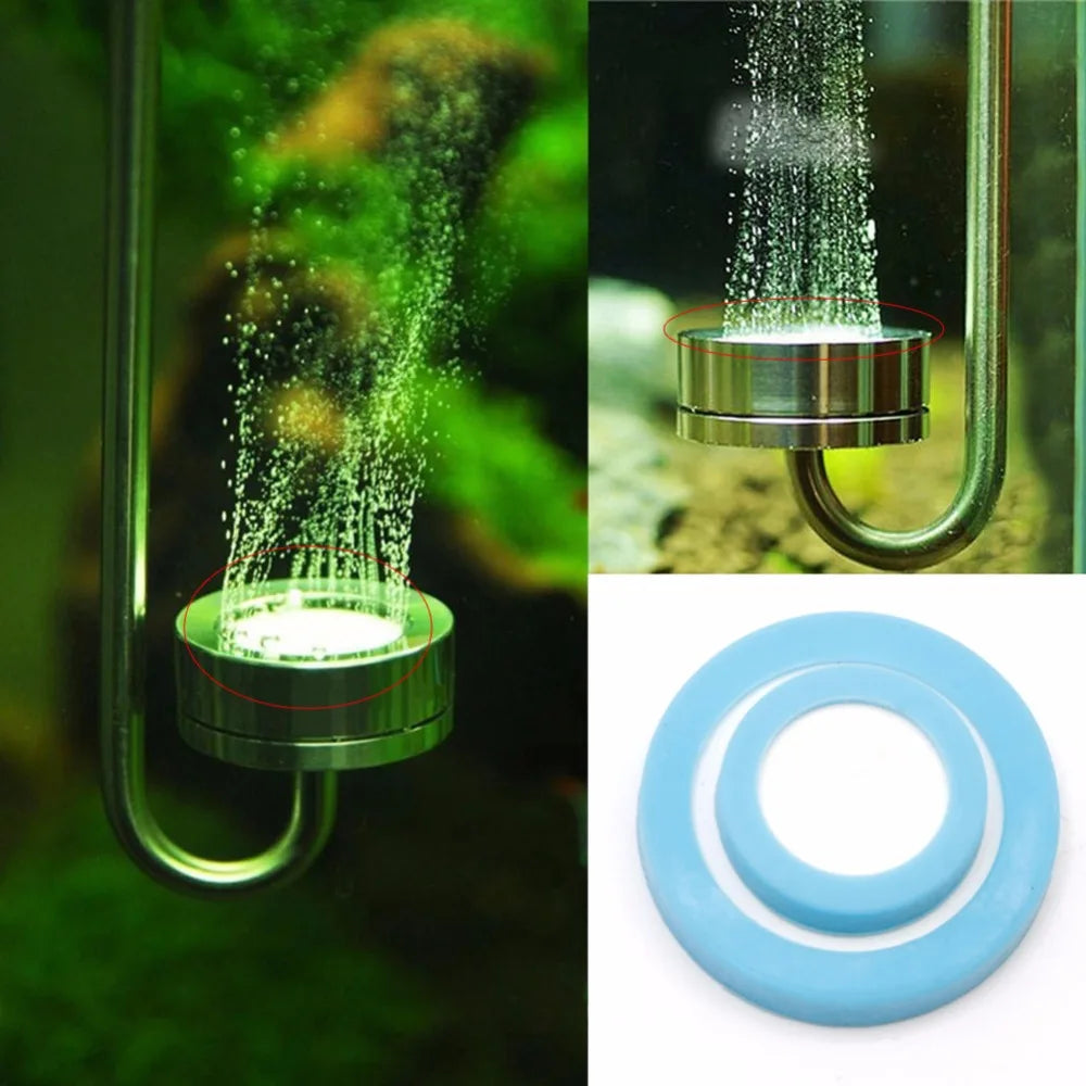 Stainless Steel Aquarium Fish CO2 Diffuser Atomizer Replacement Slice Refinement 2cm/3cm Fish Tank Supplies Zpaxo