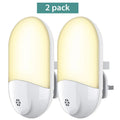 Plug in LED Night Light - Plug-and-Play Automatic Dusk to Dawn Photocell Sensor Night Lighting Lamp 2 Pack, Plug-in Wall Light Zpaxo EU plug