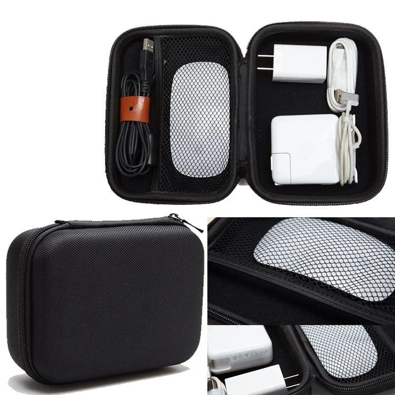 Case bag for 2.5" Hard Drive Disk HDD SSD Storage Pouch Bag Case for Accessory Mouse, Cellphone, Cables, SSD, HDD Zpaxo