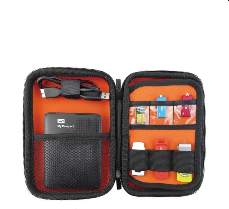 Ghkjok Big Electronics Cable Organizer Bag USB Flash Drive Memory Zpaxo