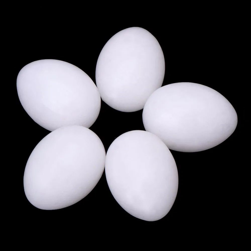 5pcs/lot Bird Supplies Pigeon False Eggs Filled Plastic Solid Simulation Egg For Hatch Breeding Supplies Zpaxo