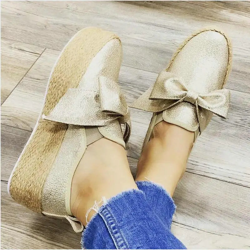 Espadrilles Women Flats Shoes Autumn Fashion Slip On Casual Ladies Shoes thick bottom Lazy Loafers Female Espadrilles Zpaxo