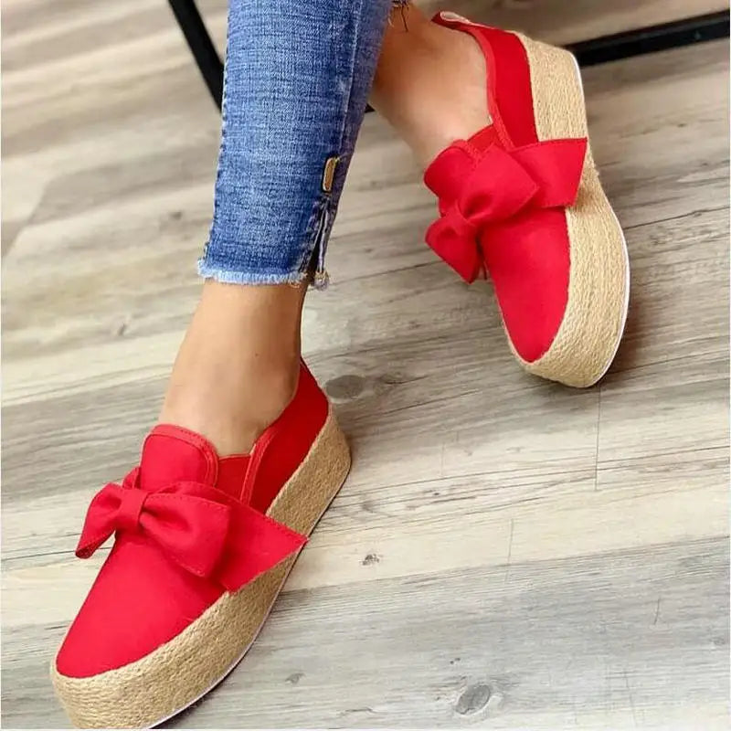Espadrilles Women Flats Shoes Autumn Fashion Slip On Casual Ladies Shoes thick bottom Lazy Loafers Female Espadrilles Zpaxo