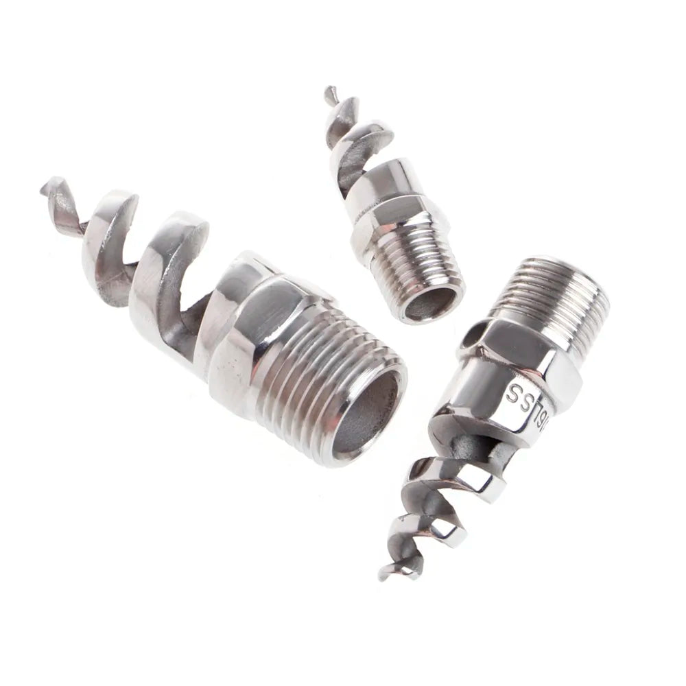 1 4 3 8 2 Stainless Steel Spiral Cone Atomization Nozzle Spray