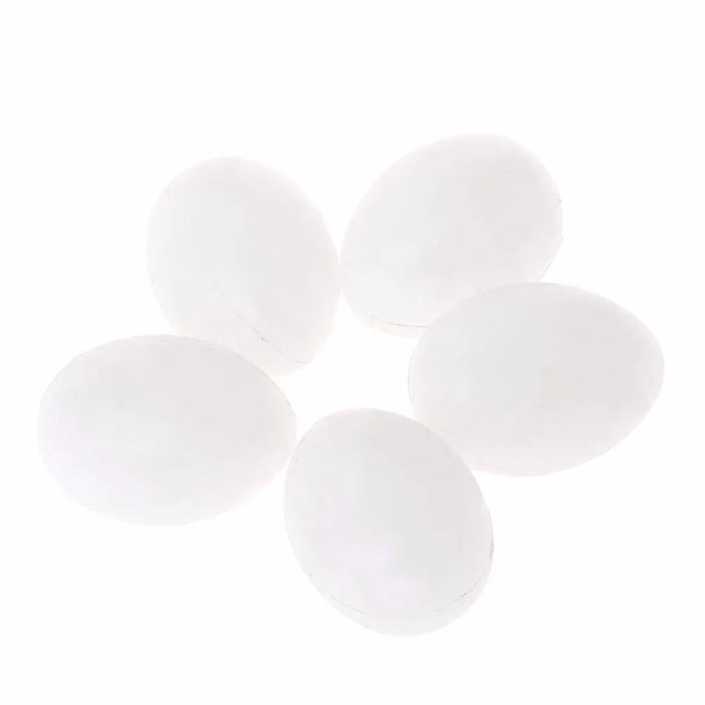5pcs/lot Bird Supplies Pigeon False Eggs Filled Plastic Solid Simulation Egg For Hatch Breeding Supplies Zpaxo