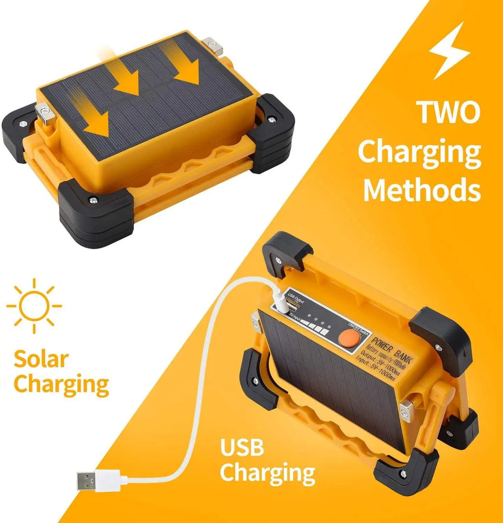 USB Rechargeable Solar Camping Lights Outdoor Emergency Waterproof Zpaxo