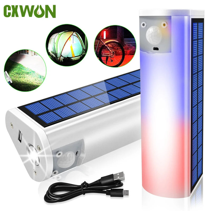 Solar LED Camping Light Rechargeable Power Bank 3 Lighting Mode Zpaxo Default Title