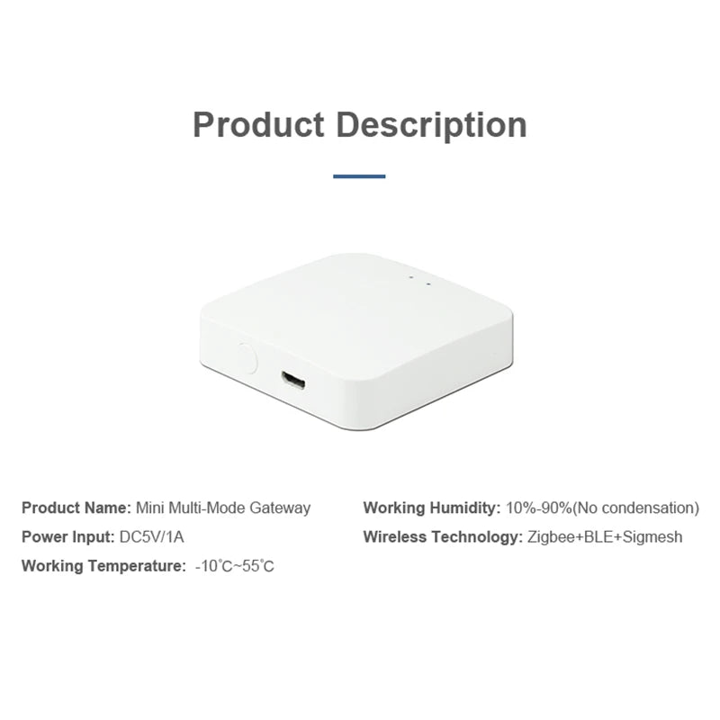 Tuya Zigbee 3.0 Bluetooth Ble Mesh Wireless Gateway Hub Bridge Automation Remote Control Smart Life Alexa Google Home Assistant Zpaxo