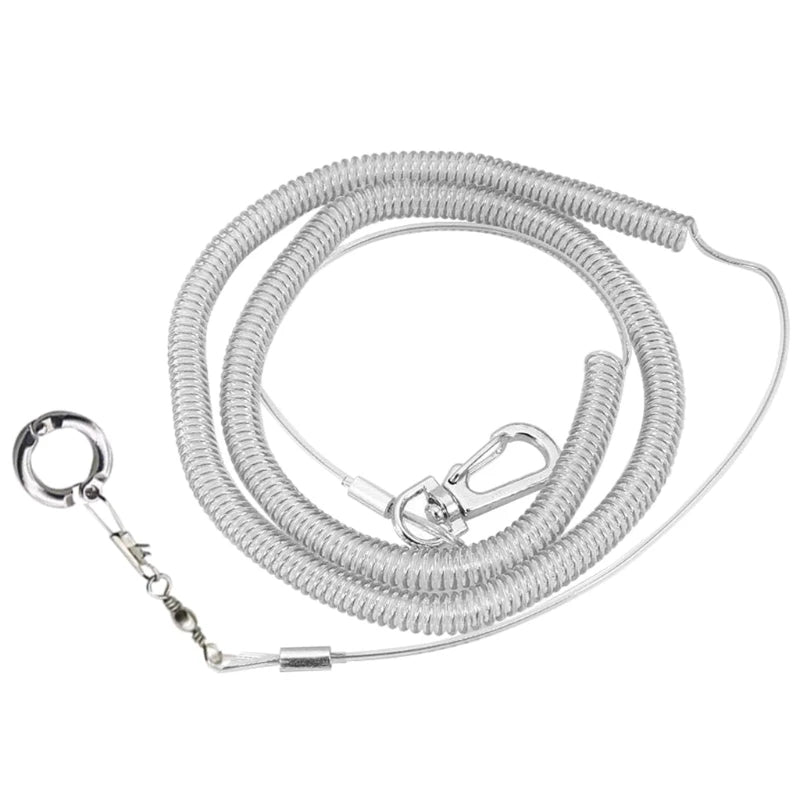 6m Flexible Parrot Bird Harness Leash with Leg Ring Anti-bite Outdoor Flying Training Rope for Birds Parakeet Cockatoo Cockatiel Zpaxo Inner 11.5mm