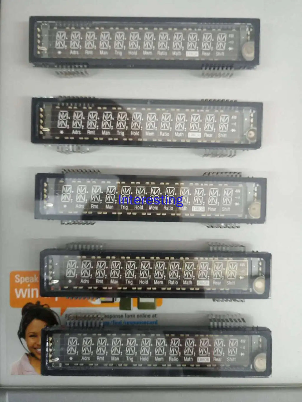 Agilent 34401A Hp34401A VFD Fluorescent Display Zpaxo