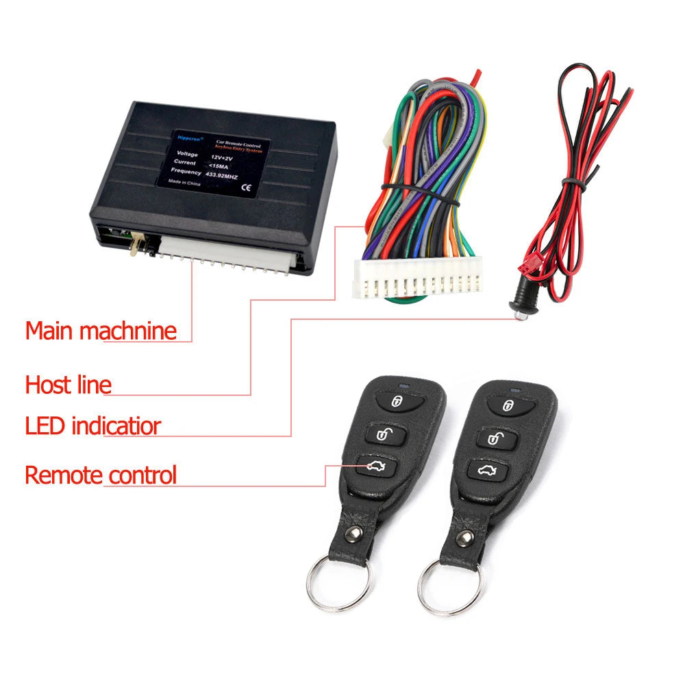 Universal Car Alarm Systems Auto Remote Central Door Lock Keyless APP