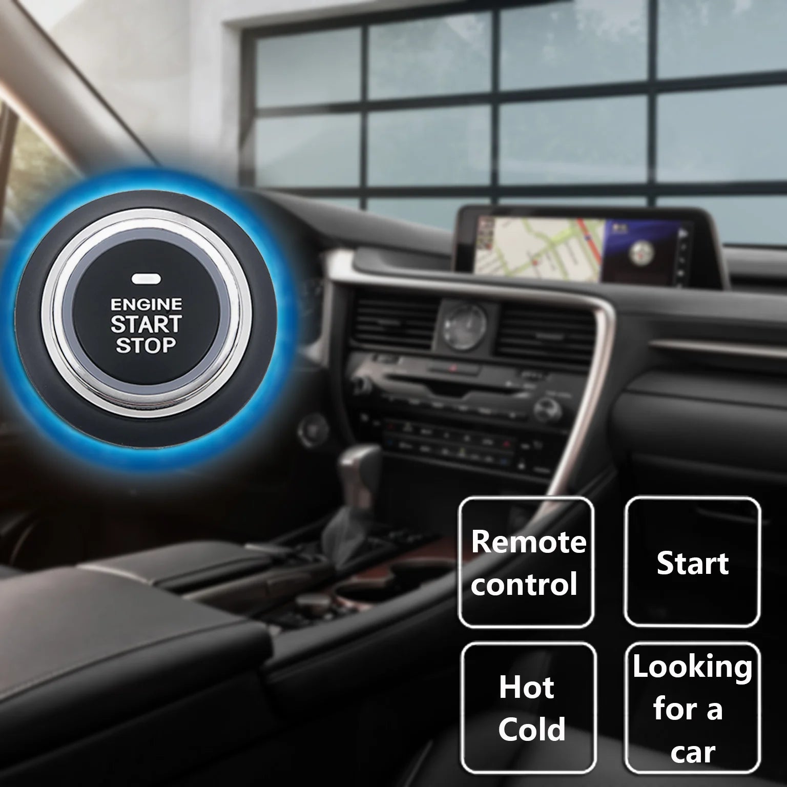 Universal Anti-theft System 12V Remote Start Control Keyless Entry