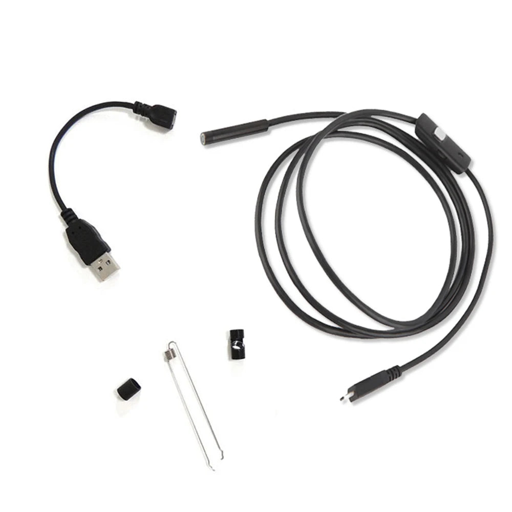 7mm Mini USB Endoscope Camera Waterproof HD Borescope Snake Inspection Tube Video Camera Adapter For Smartphone Computer Zpaxo