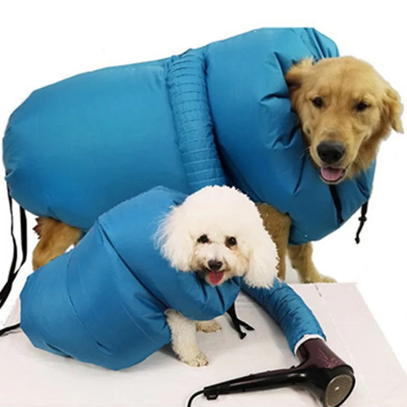 Portable Pet Drying Bag Folding Dog Hair Dryer Box Blow Grooming Dry