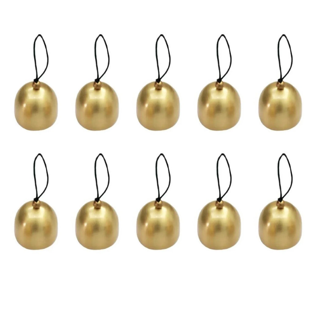 10-Pack Brass Jingle Bells – Christmas DIY Craft & Decor Craft Bell Set Zpaxo