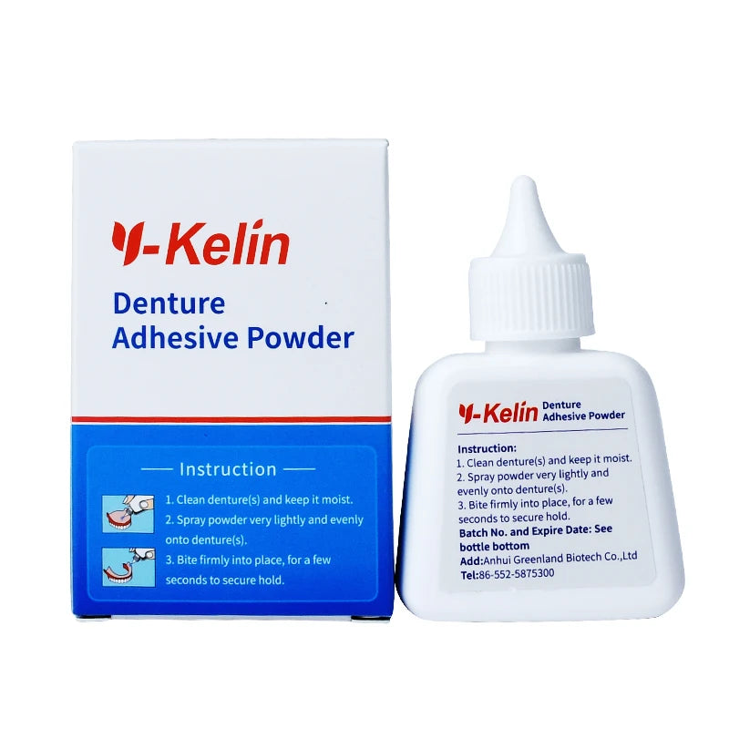 Y-Kelin Denture Adhesive Powder 25g | Zinc-Free Strong Hold Denture Adhesive Powder Zpaxo