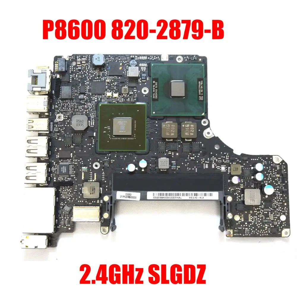 Macbook 13 A1278 Logic Board Mid 2010 EMC 2351 820-2879-B P8600 2 4