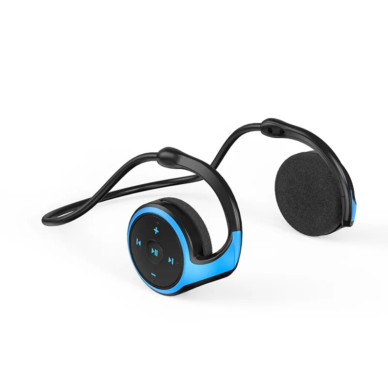 Bluetooth Headphones MP3 Player Headsets FM Radio On-ear Comfort TF Zpaxo Blue