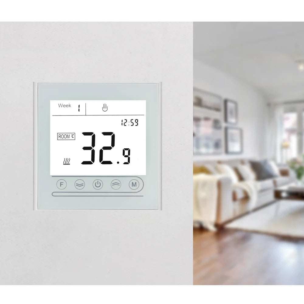 Thermostat WiFi Temperature Controller Water/Electric Floor Heating Gas Boiler Tuya Smart Life App Works with Alexa Google Home Zpaxo