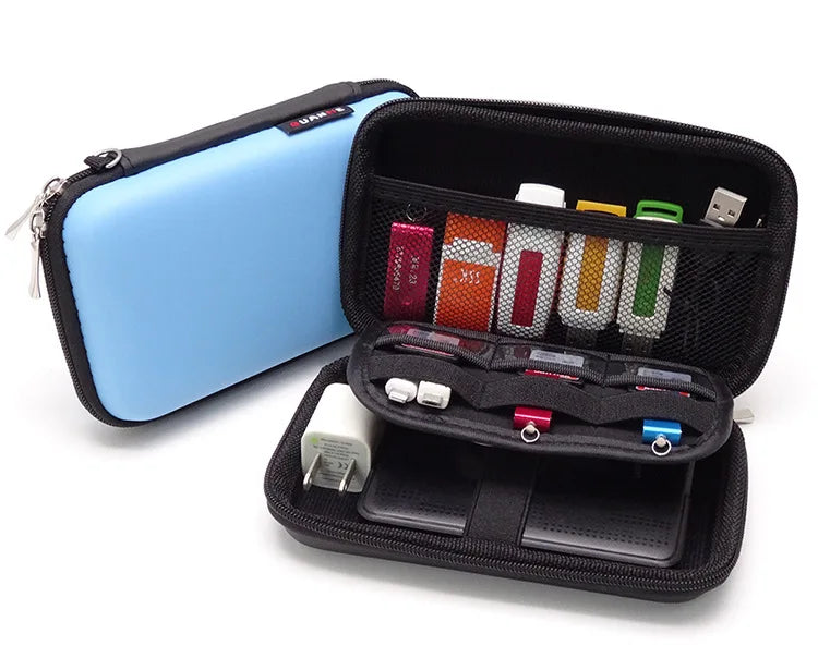 Cable Organizer Bag Headphones Case Power Bank Electronic Gadget USB Zpaxo